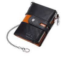 Carregar imagem no visualizador da galeria, Carteira Masculina de Couro Genuíno Jeep + Brindes preto