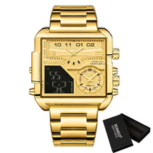Carregar imagem no visualizador da galeria, Relógio Masculino de Luxo Original - Big Luxury DOURADO