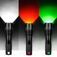 Carregar imagem no visualizador da galeria, Lanterna Tática Militar 4 em 1 Flash Multicolorido