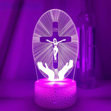 Carregar imagem no visualizador da galeria, Luminária da Vida Eterna - Jesus Cristo Branco