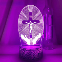 Carregar imagem no visualizador da galeria, Luminária da Vida Eterna - Jesus Cristo Preto