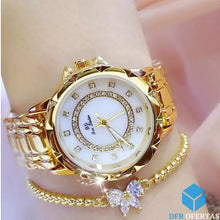 Carregar imagem no visualizador da galeria, Relógio Feminino de Luxo Elegance ouro
