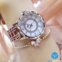 Carregar imagem no visualizador da galeria, Relógio Feminino de Luxo Elegance prata