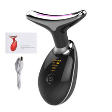 Carregar imagem no visualizador da galeria, Aparelho Facial Trata e Previne Rugas, Papadas - Fototerapia Antienvelhecimento preto