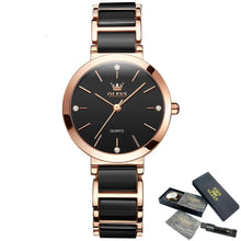 Carregar imagem no visualizador da galeria, Relógio Feminino Elegante Oasis Preto