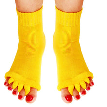 Carregar imagem no visualizador da galeria, Meia Corretora de Joanete Confortável - Alivium Amarelo