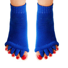 Carregar imagem no visualizador da galeria, Meia Corretora de Joanete Confortável - Alivium Azul