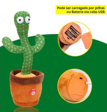 Carregar imagem no visualizador da galeria, Cacto Dançante e Falante Toca Música Repete a Fala Recarregável