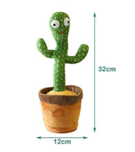 Carregar imagem no visualizador da galeria, Cacto Dançante e Falante Toca Música Repete a Fala Recarregável