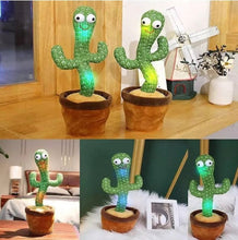 Carregar imagem no visualizador da galeria, Cacto Dançante e Falante Toca Música Repete a Fala Recarregável