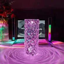 Carregar imagem no visualizador da galeria, Luminária de Luxo Cristal Para Mesa Touch Usb