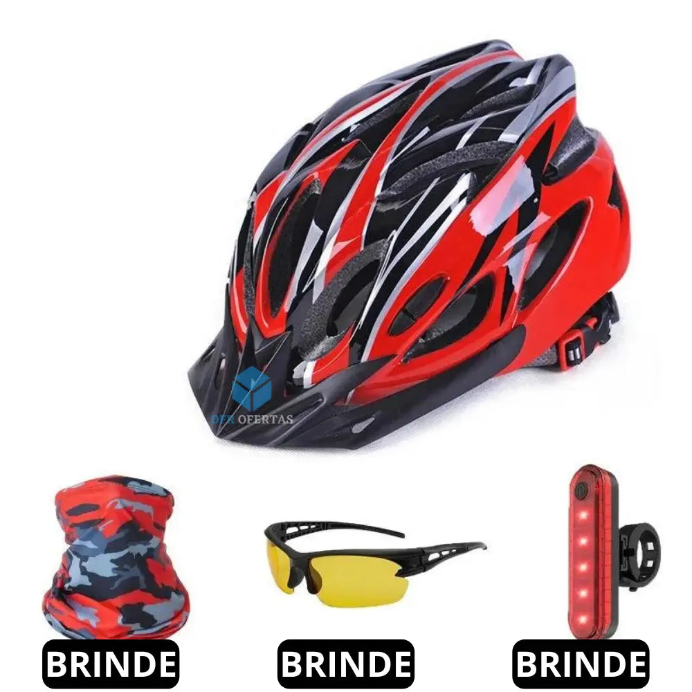 Capacete de Ciclismo Profissional Ajustável