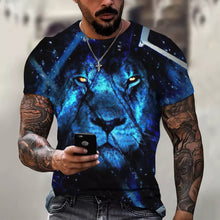 Carregar imagem no visualizador da galeria, Camiseta Masculina 3D Manga Curta Felines
