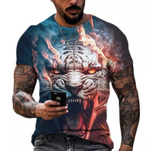 Carregar imagem no visualizador da galeria, Camiseta Masculina 3D Manga Curta Felines

