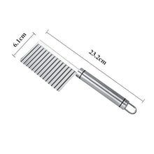 Carregar imagem no visualizador da galeria, Cortador Ondulado Para Legumes de Inox Profissional
