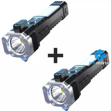 Carregar imagem no visualizador da galeria, Lanterna Tática Titanium 4 em 1 - Ultra Potência 2 unidades pratas
