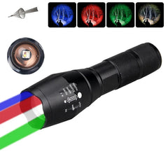 Lanterna Tática Militar 4 em 1 Flash Multicolorido