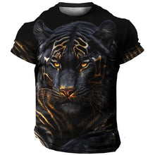 Carregar imagem no visualizador da galeria, Camiseta Masculina 3D Manga Curta Tiger Premium
