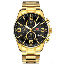 Carregar imagem no visualizador da galeria, Relógio Masculino Premium de Luxo - King Max. Dourado e Preto
