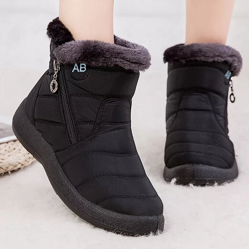 Bota de Inverno Feminina Impermeável Annebee Preto