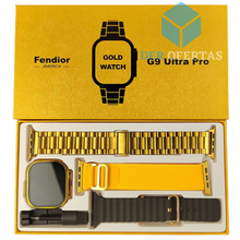 Carregar imagem no visualizador da galeria, Smartwatch Ultra Serie 9 Gold Original + Brindes
