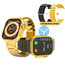 Carregar imagem no visualizador da galeria, Smartwatch Ultra Serie 9 Gold Original + Brindes
